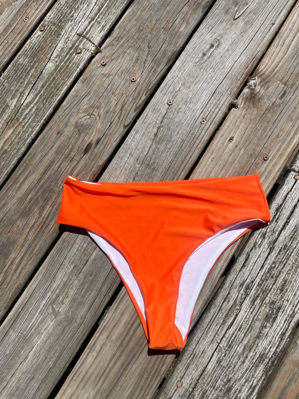 Women’s High-Cut Orange Bikini Bottom